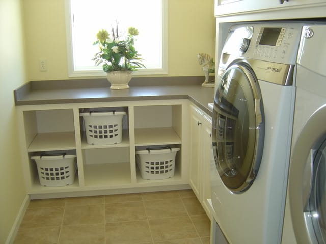 organizing a laundry room