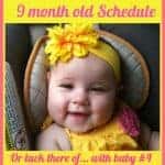 9 month old schedule