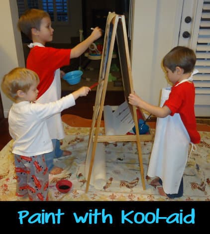 Make paint with kool-aid